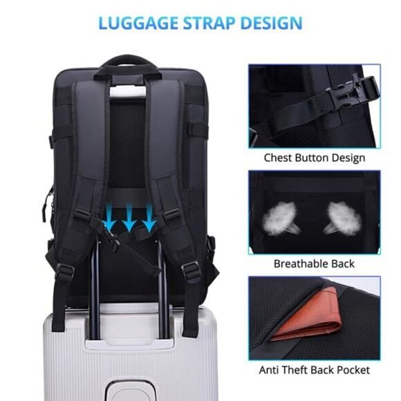 Premium 50L Expandable Travel Backpack for Men Carry-on main image 4
